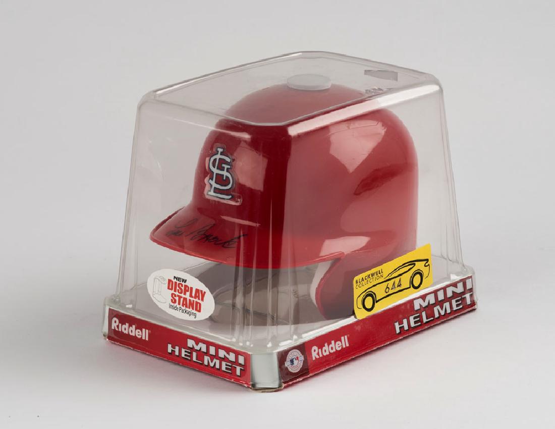 Lou Brock Signed Helmet (1 of 1)