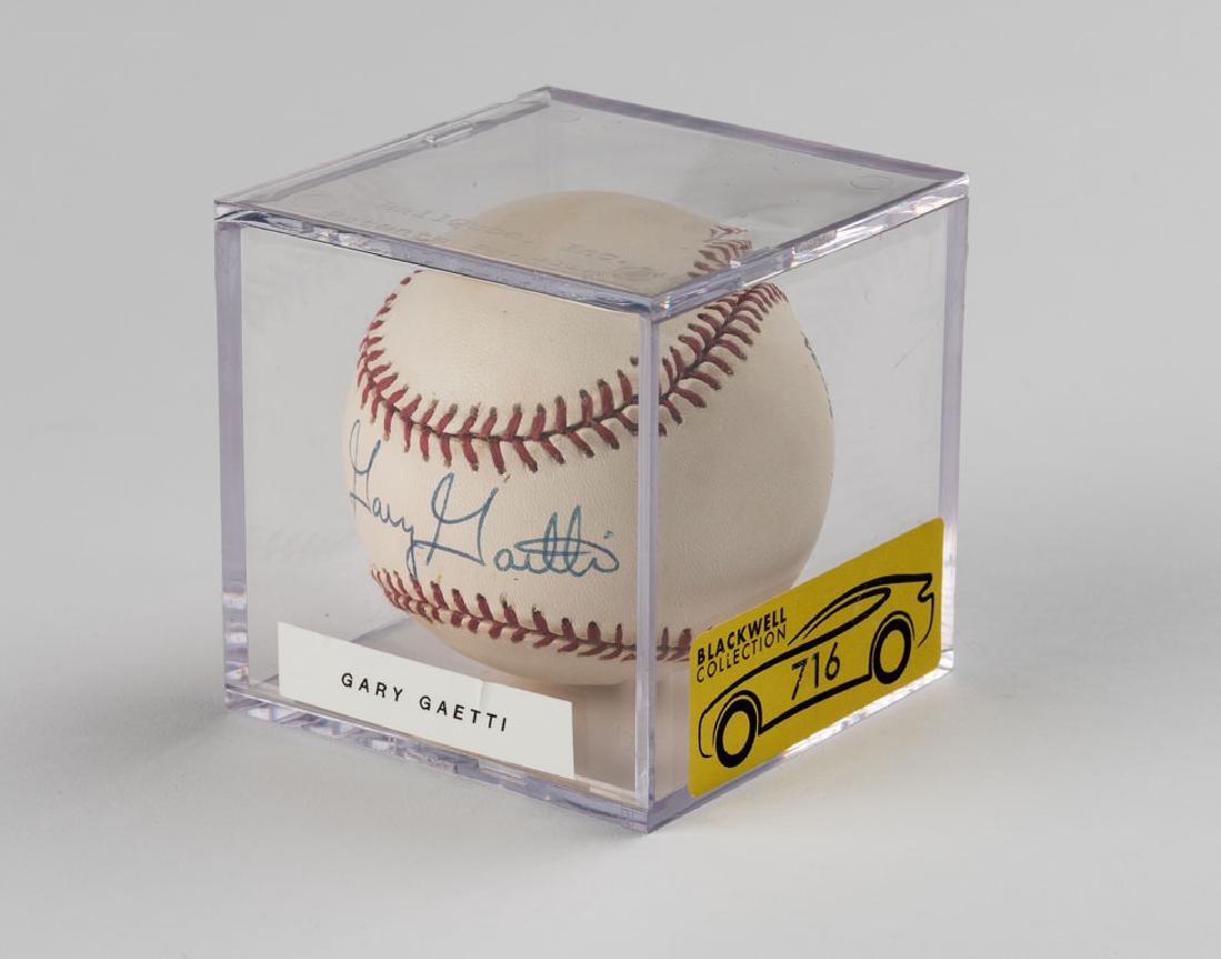 Gary Gaetti Signed Baseball: Baseball signed by the "G-Man," former third baseman Gary Gaetti.