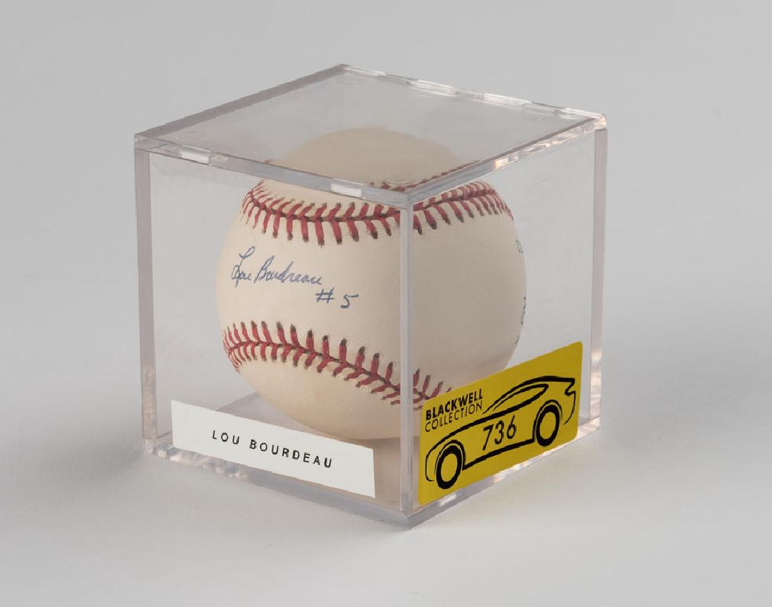 Lou Bourdeau Signed Baseball (1 of 1)
