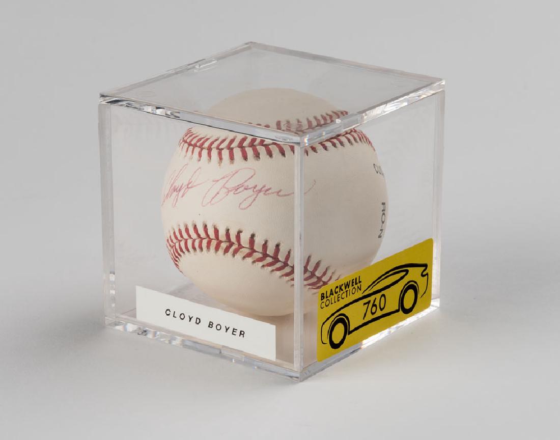 Cloyd Boyer Signed Baseball (1 of 1)