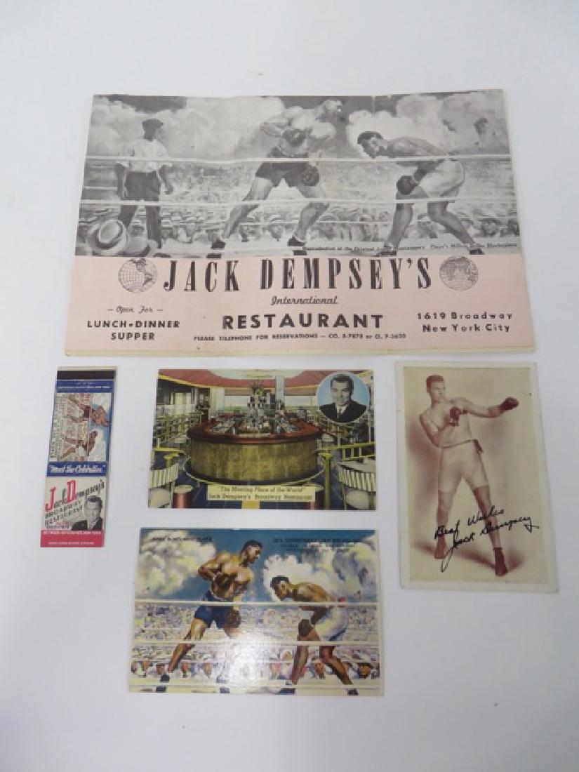 Jack Dempsey Autograph & Memorabilia (1 of 7)