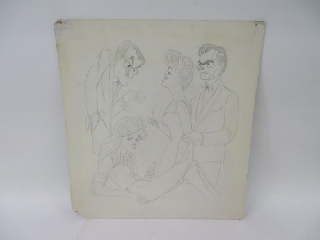 Sam Norkin. Original Illustration. Sgd.: Pencil sketch. Unidentified. 22 1/2"H. x 21"W.Signed Norkin