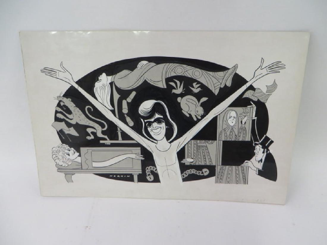 Sam Norkin. Original Illustration. Sgd.: On artist board. Unidentified. Signed Norkin 14"H. x 24"W.