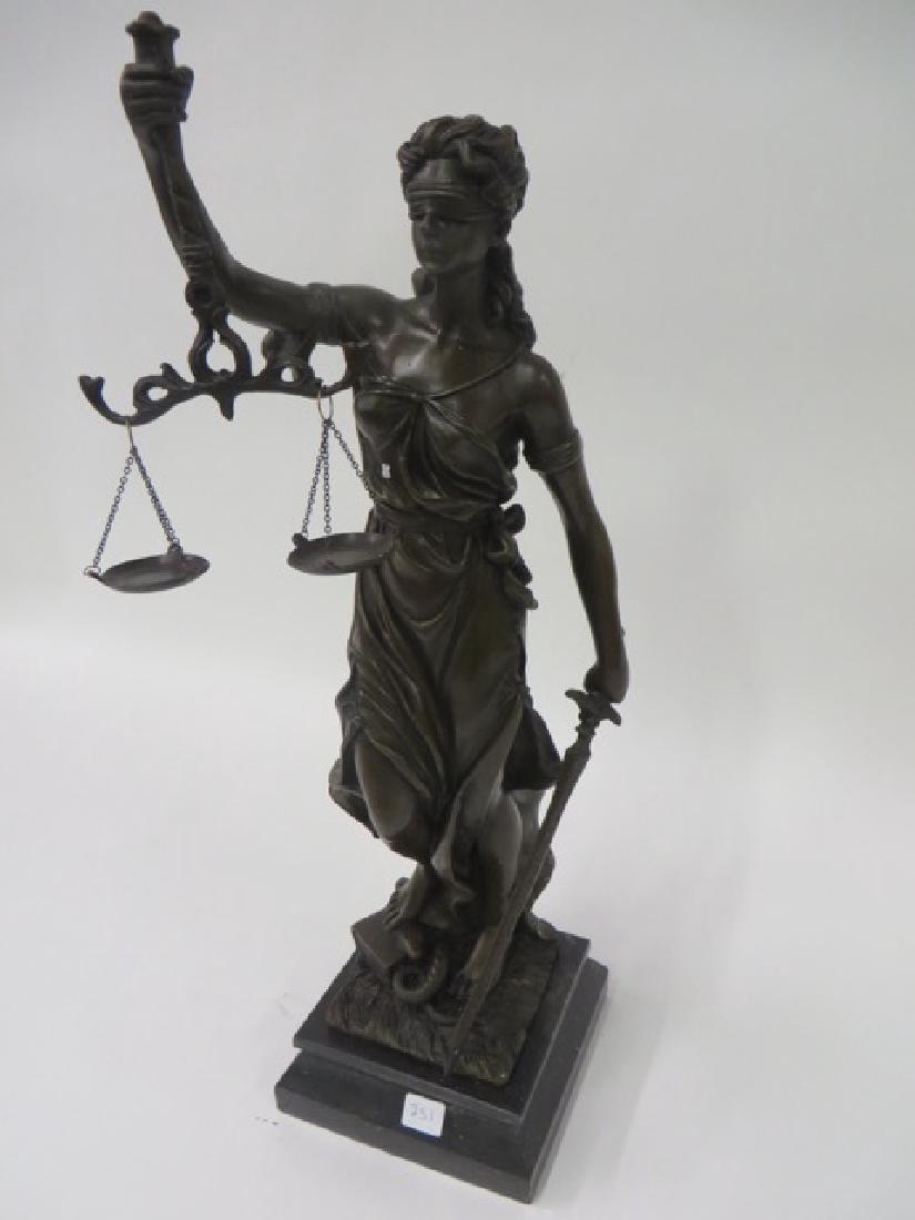 Bronze Figure. The Scales of Justice (1 of 2)