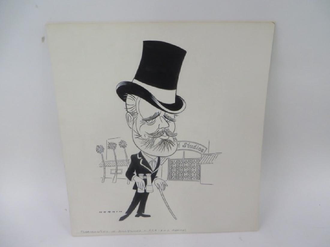 Sam Norkin Pen and Ink Illustration Sgd.: Tchaikovsky. In Hollywood. RCA BMG Records. 15 x 14 Signed.