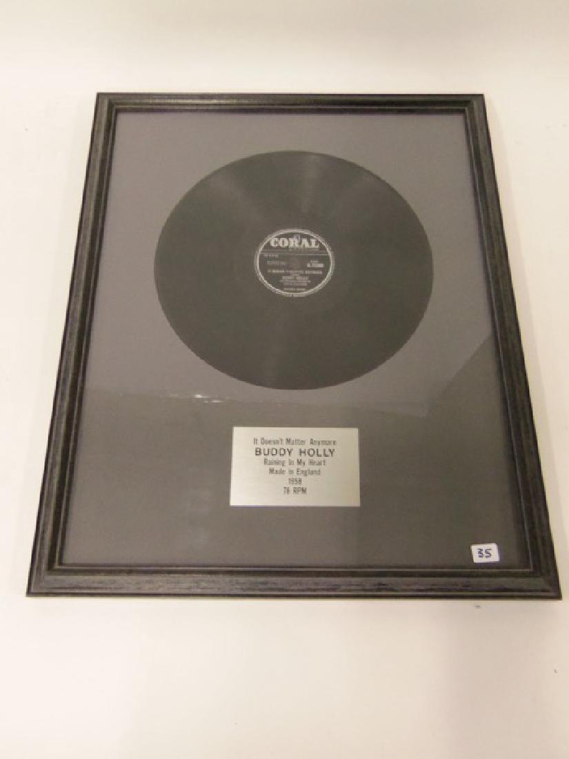 Buddy Holly Framed Record. Coral (1 of 1)