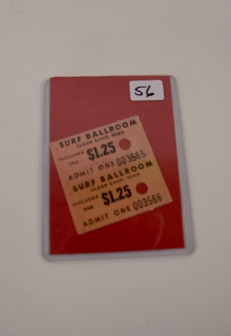 Tickets from The Surf Ballroom (2): 1.25 admits 1 2" x 2"