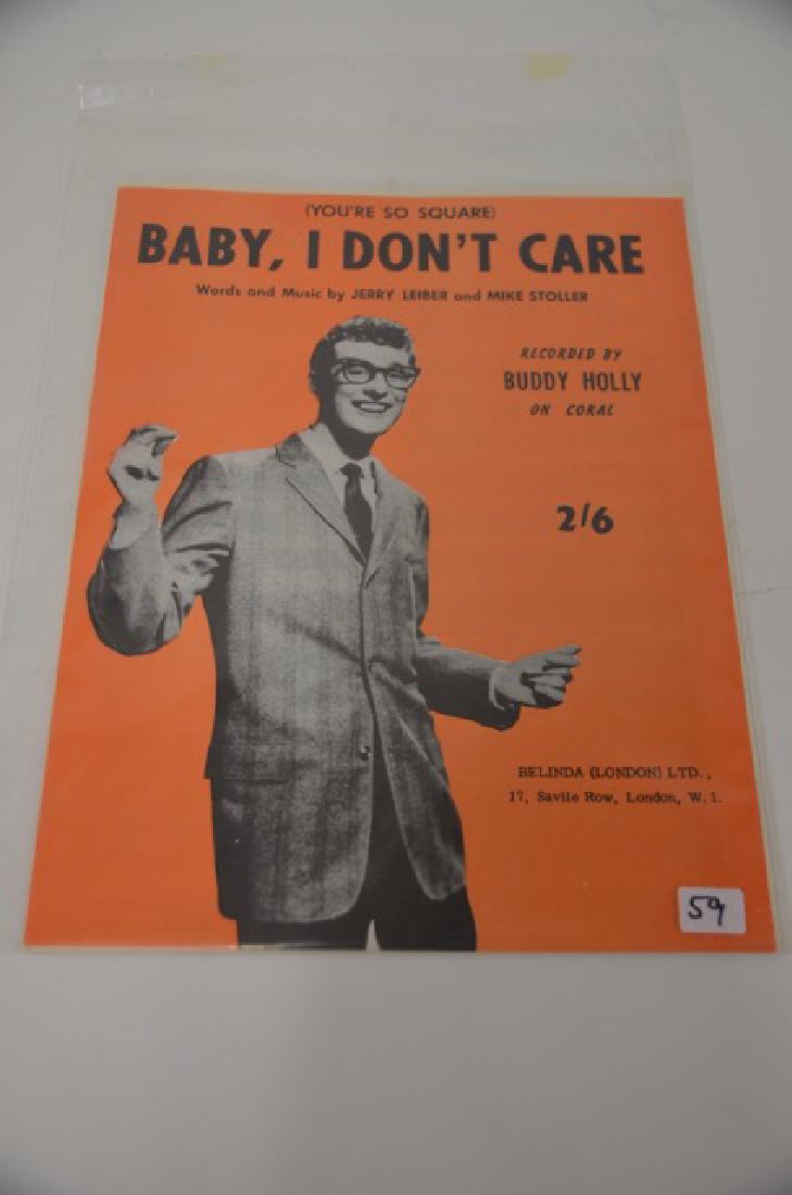 Baby I Don't Care Sheet Music: Recorded by Buddy Holly