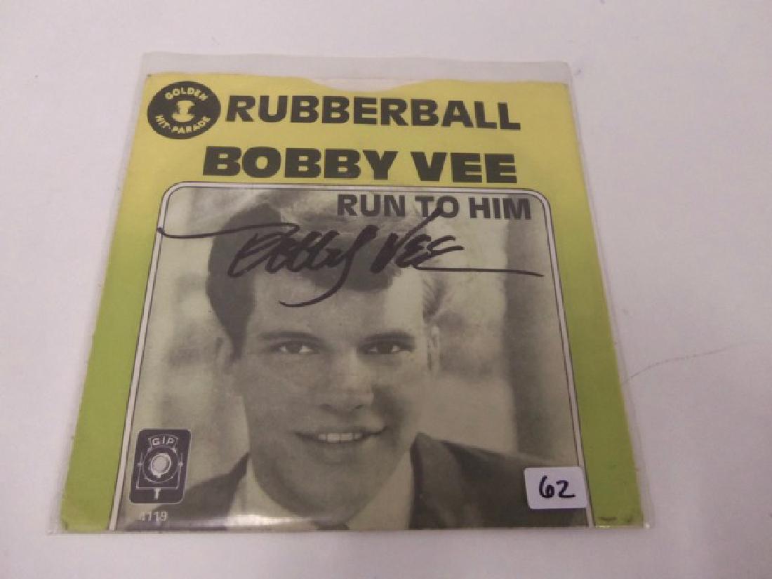 Rubberball Records. Bobby Vee. Sgd. (1 of 2)