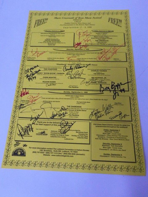 Texas Music Festival Poster Signed (1 of 1)