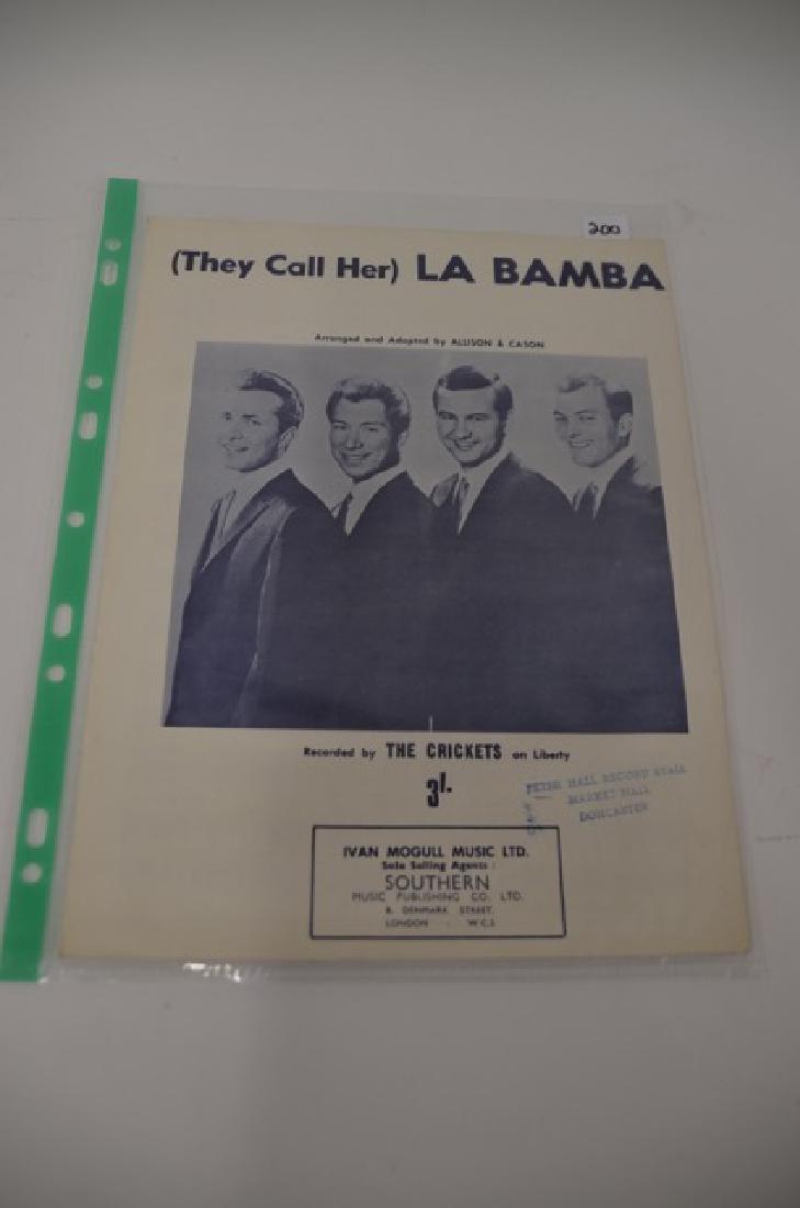 La Bamba Sheet Music: (They Call Her) La Bamba. Recorded by The Crickets on Liberty. Ivan Mogul Music Ltd.