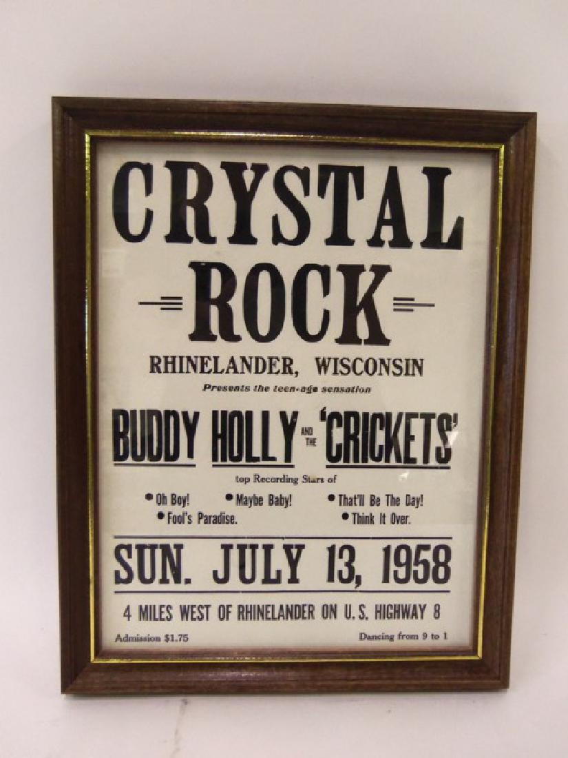 Crystal Rock 1958 Poster The  Crickets (1 of 2)