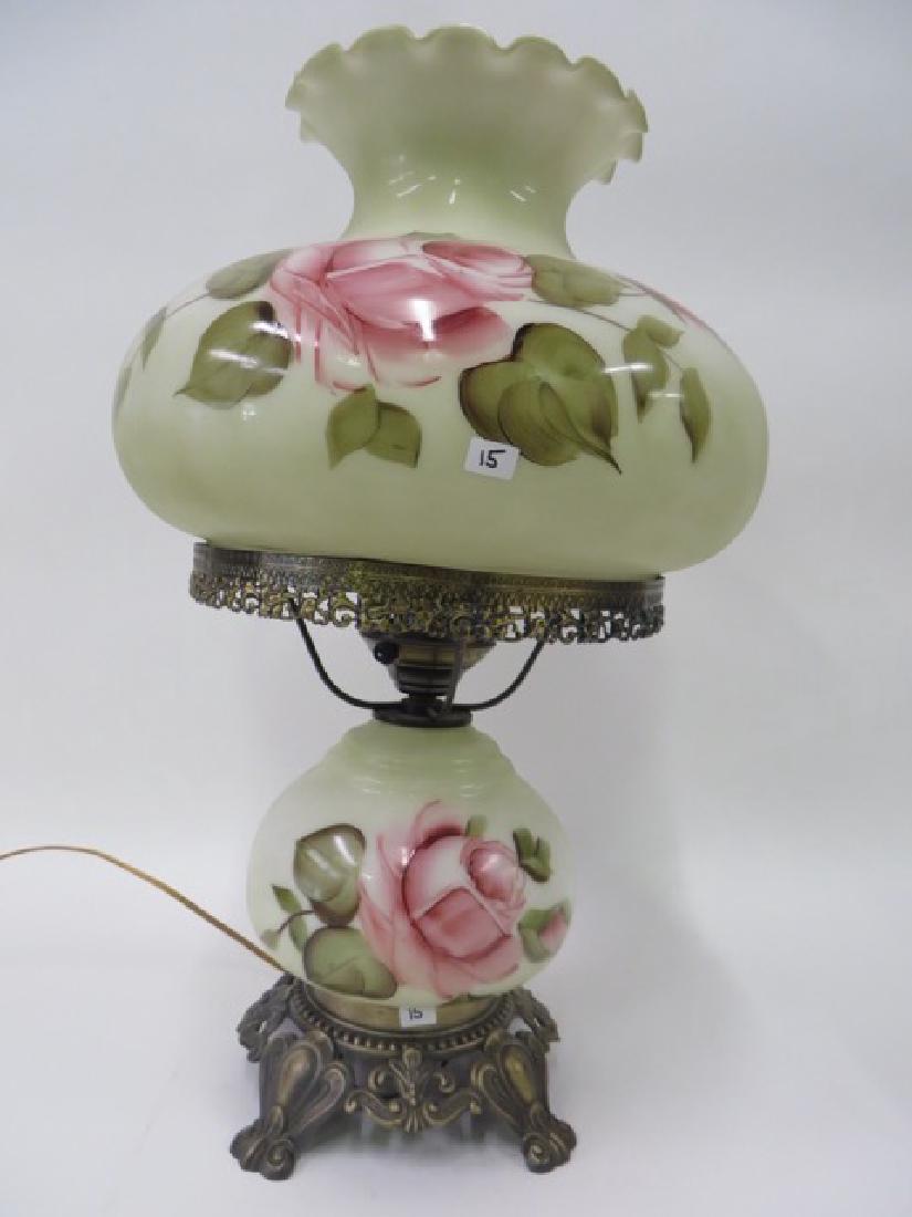 Gone With the Wind Hand Painted Lamp (1 of 2)