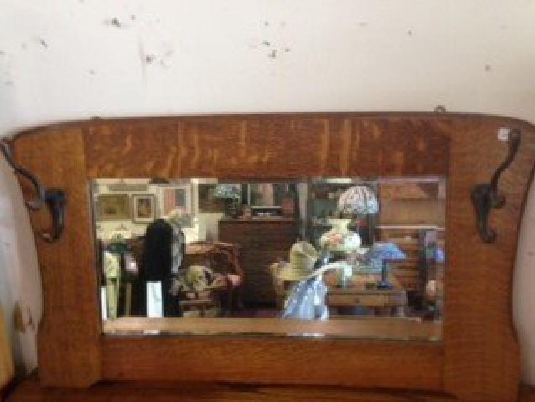 Victorian Oak Mirror (1 of 1)