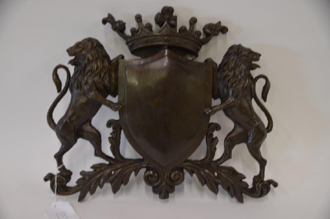 Bronze Coat of Arms: 14"H. x 14"W