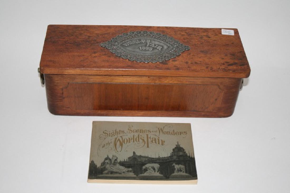 Unusual 1893 World's Fair Box and 1904 WF Book (1 of 1)