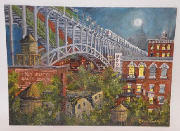 Brian Gokey. Oil. New York City. Sgd. (1 of 3)
