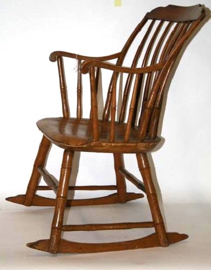 19th C. Windsor Rocker (1 of 3)