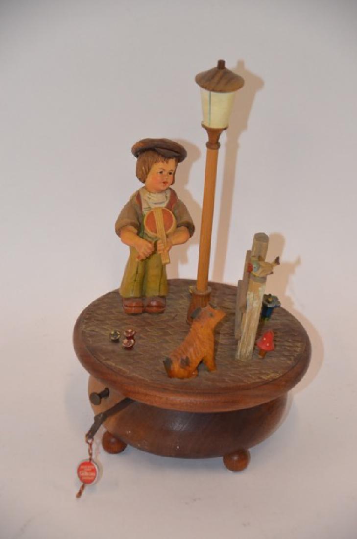 Black  Forest Carved Music Box (1 of 2)