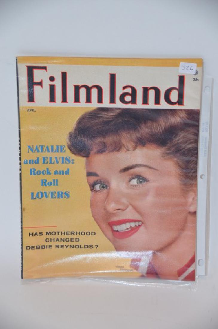 Filmland Magazine. April 1957: Natalie and Elvis: Rock and Roll Lovers. Debbie Reynolds is the cover photo.