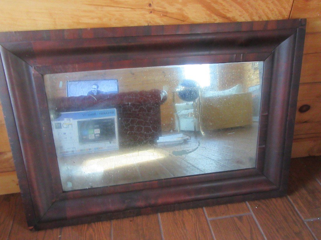 19th C. American Mahogany Ogee Mirror (1 of 3)