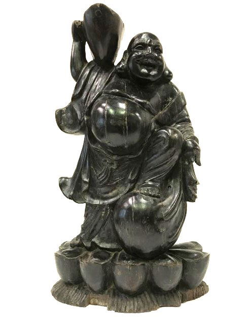 Carved Chinese Buddha Figure (1 of 3)