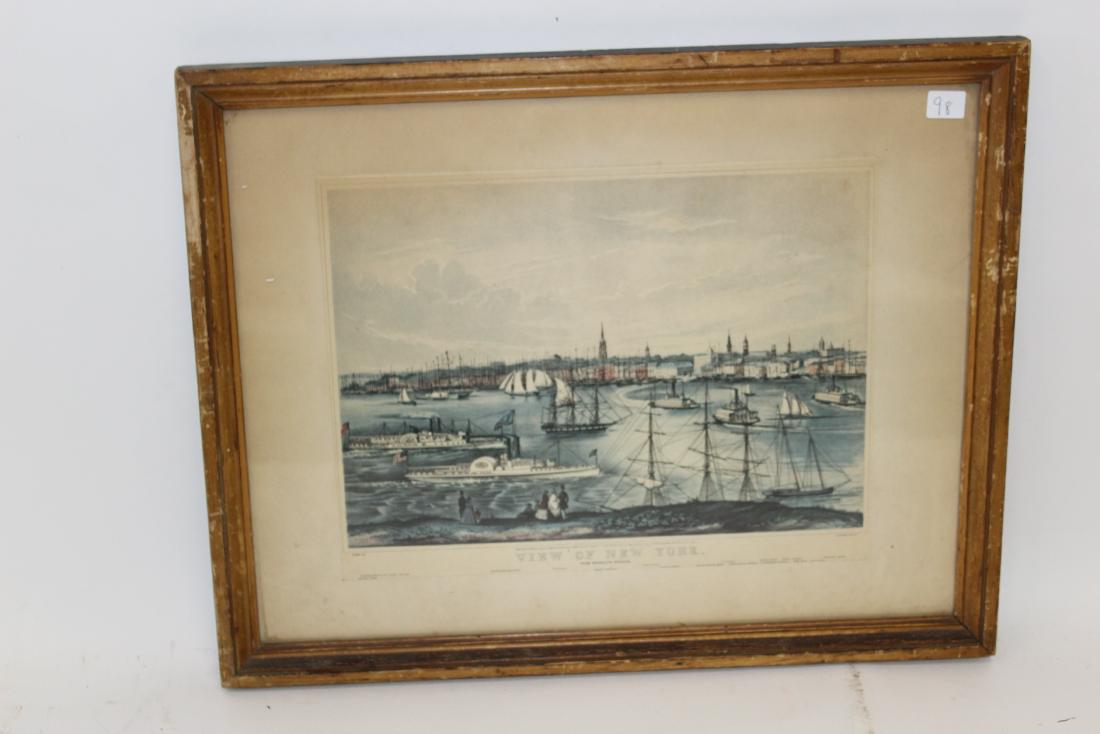 N. Currier Litho. New York From Brooklyn Heights (1 of 1)