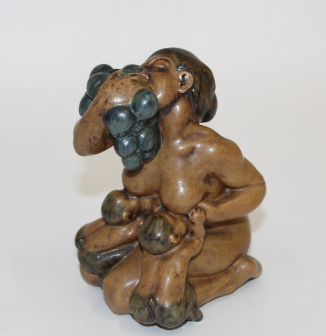 Bing & Grondahl Figure. Female with Baby Satyrs (1 of 3)