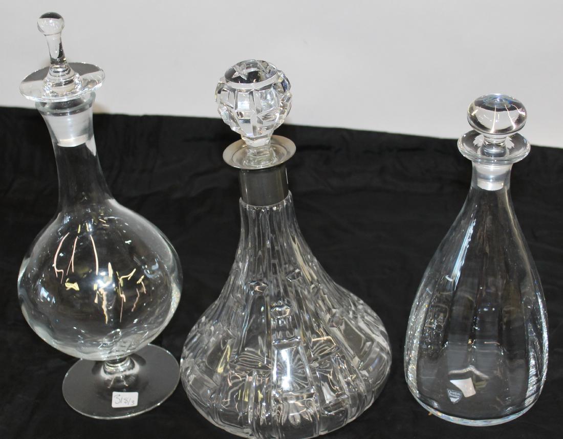 Orrefors Decanters (2) Signed Together a Third (1 of 1)