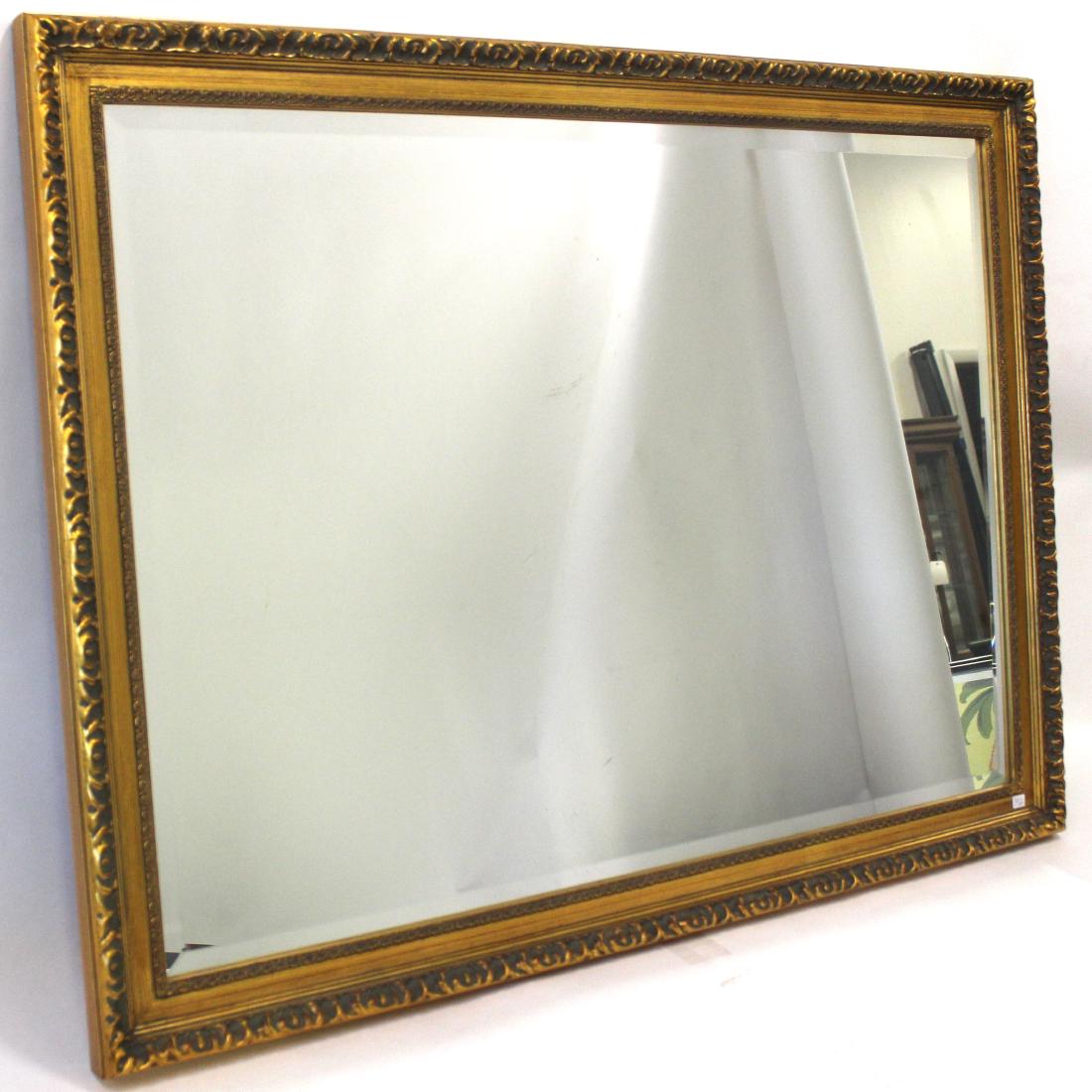 Gilt Framed Mirror. Beveled Glass (1 of 2)