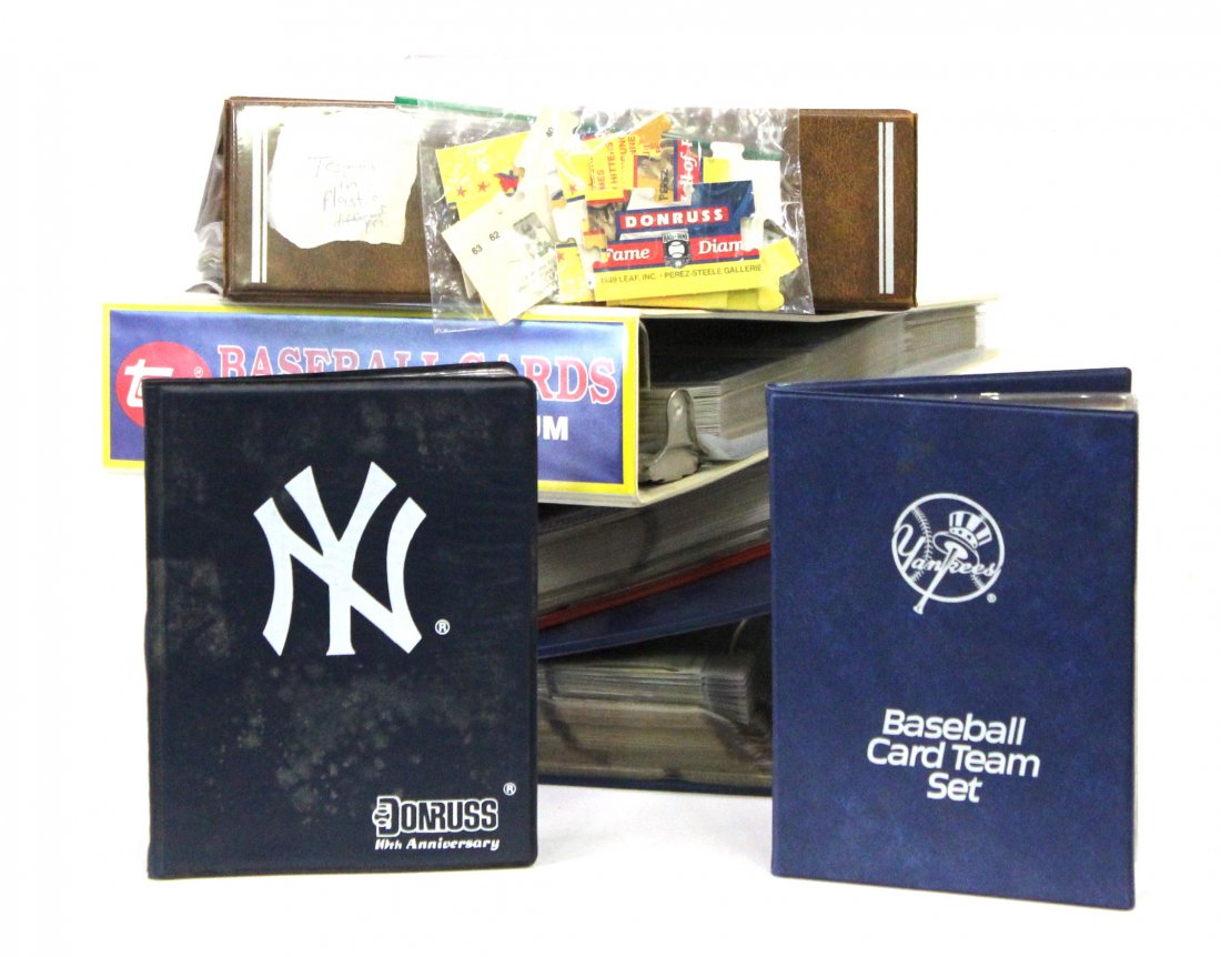 Baseball Albums (4) and Yankee Team Sets (2) (1 of 4)
