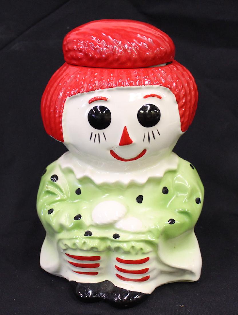 Art Pottery Cookie Jar Raggedy Ann (1 of 2)