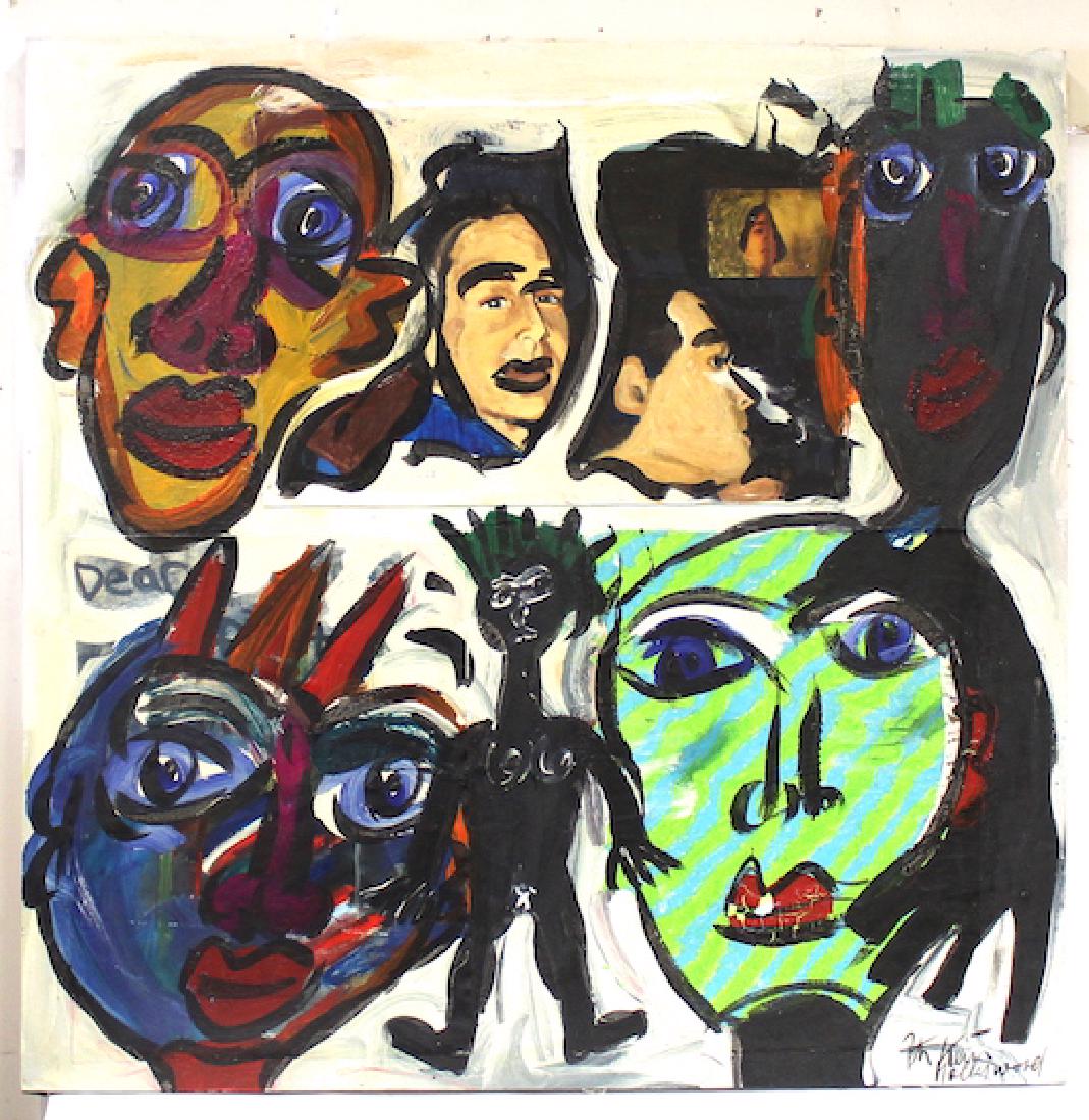 Peter Keil. Mixed Media.Oil. NY People Sgd.Ê (1 of 7)