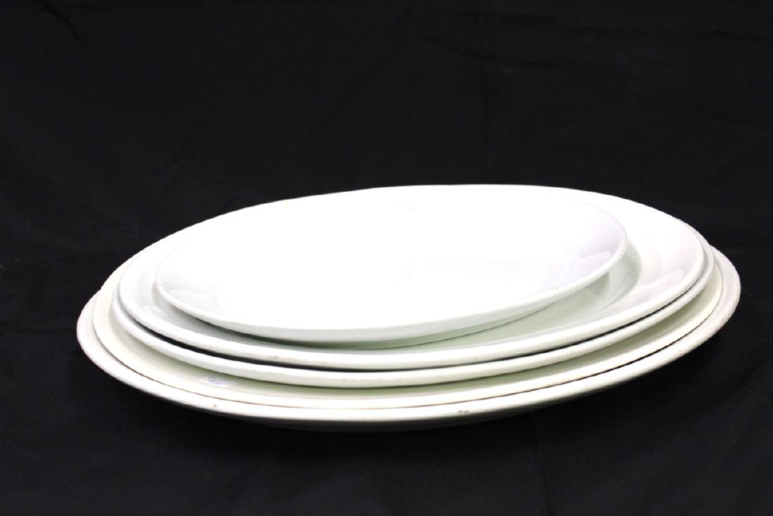 Ironstone Platters. Nesting Set. (5) (1 of 3)
