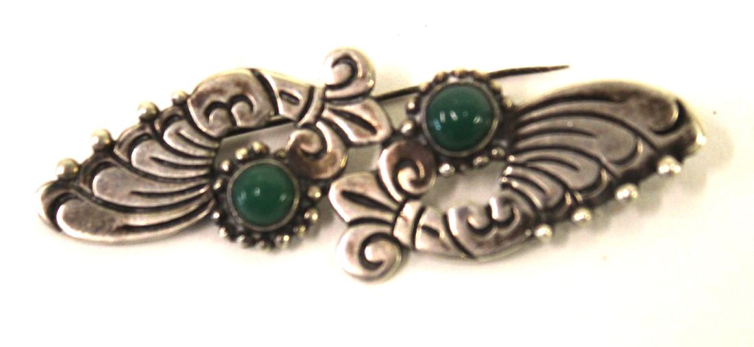 Vintage 1930's Mexican Sterling Silver Brooch (1 of 2)
