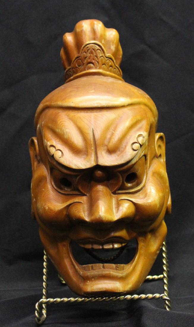 Japanese  Noh  Mask C. 1900 (1 of 2)