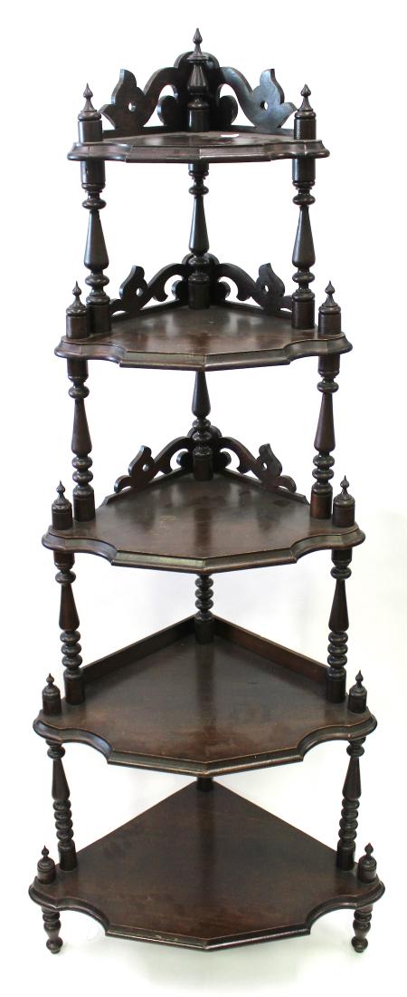 Victorian Walnut Etagere (1 of 3)