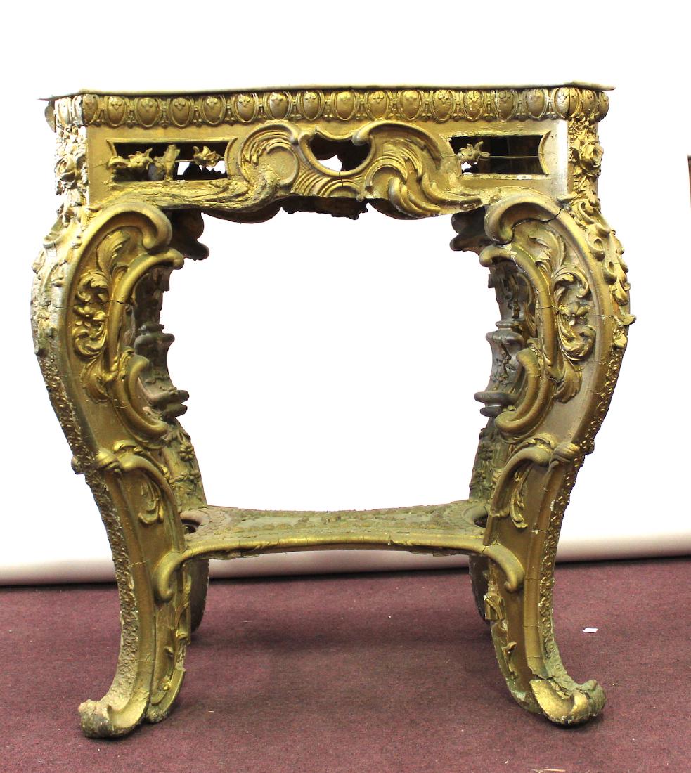 19th C. French Giltwood Console Table (1 of 7)