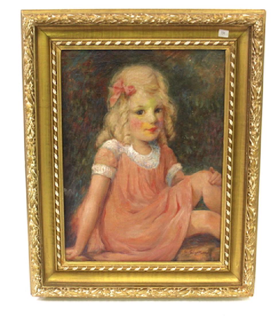 William Glackens. Portrait. Signed (1 of 3)