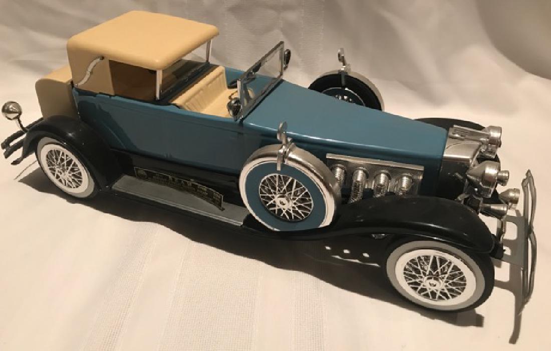 Jim Beam 1935 Car: Blue vehicle. Regal China, 1983. 18" long