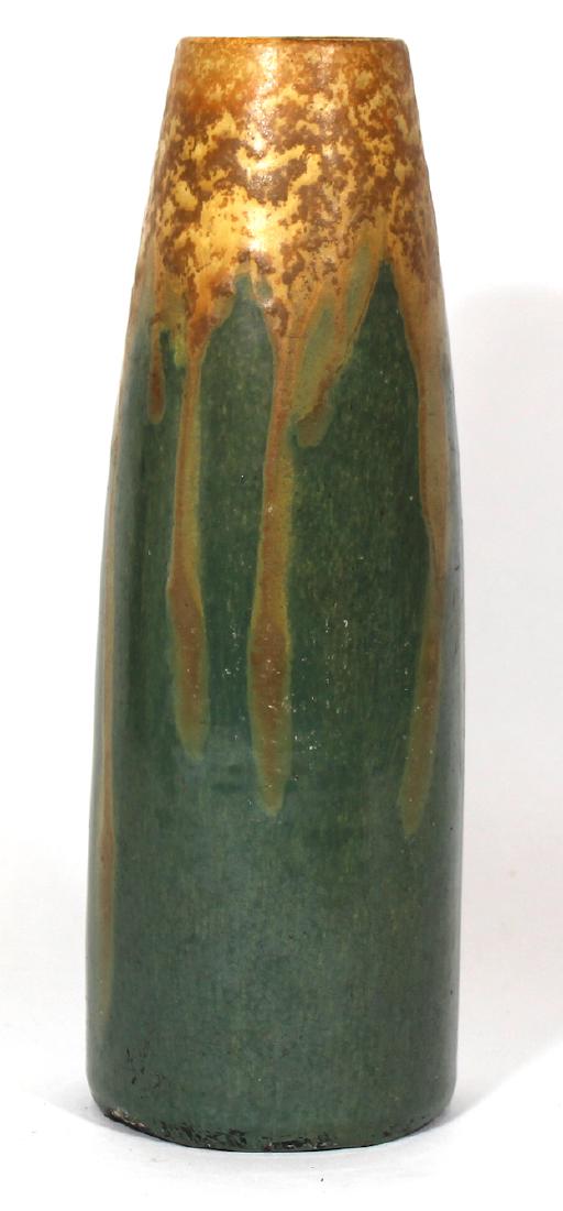 Art Pottery Vase. High Glaze to Matte Spatter (1 of 2)
