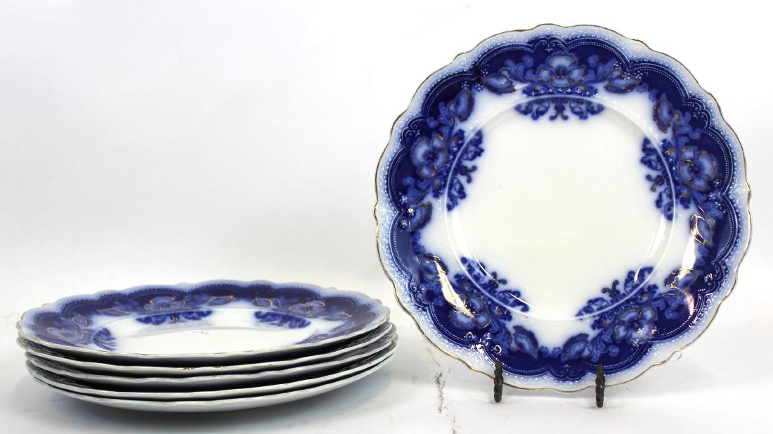 Flo-Blue Plates. Oregon. Johnson Bros. (6) (1 of 2)