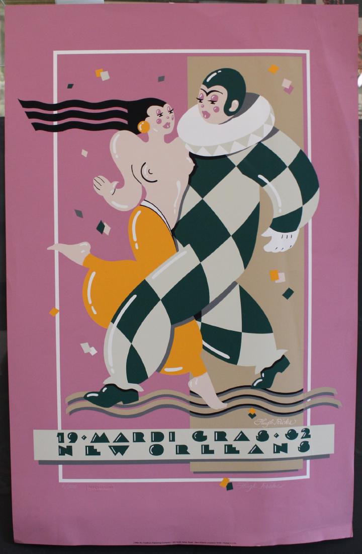 1982 H. Ricks. Mardi Gras Poster. (1 of 4)