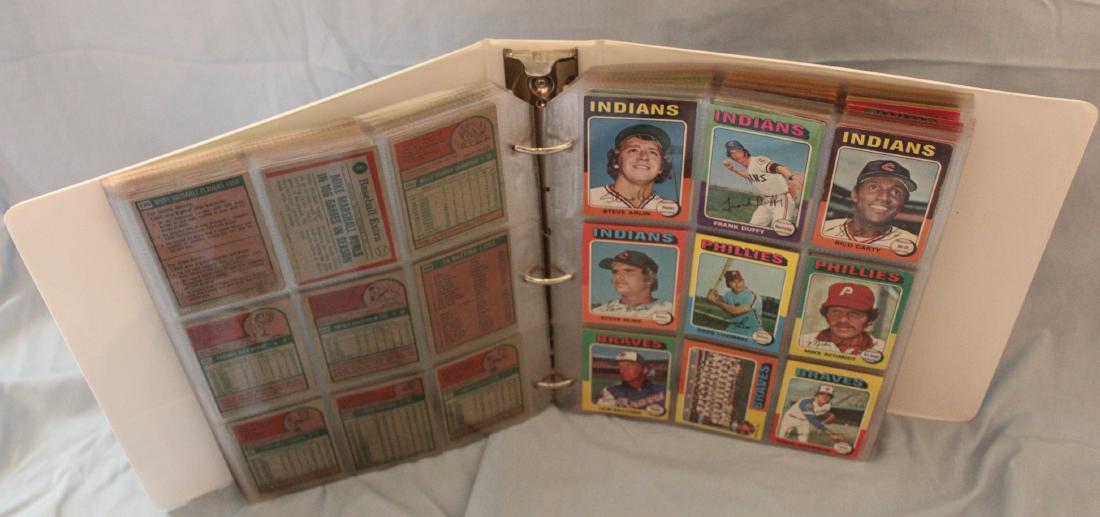 Baseball Card Album. Approx. 450 Topps 1975 (1 of 5)