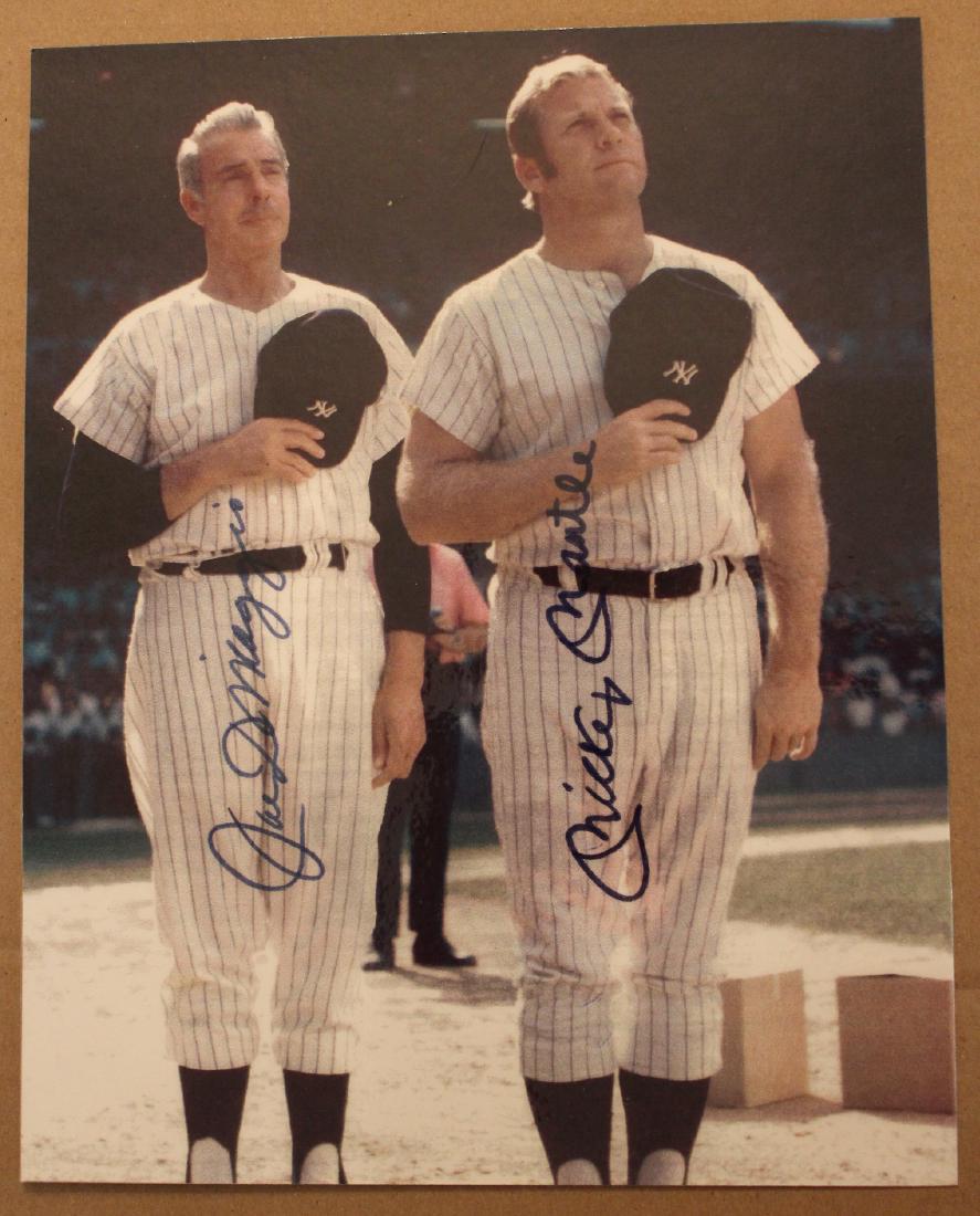 Joe DiMaggio Mickey Mantle Signed Photograph (1 of 3)