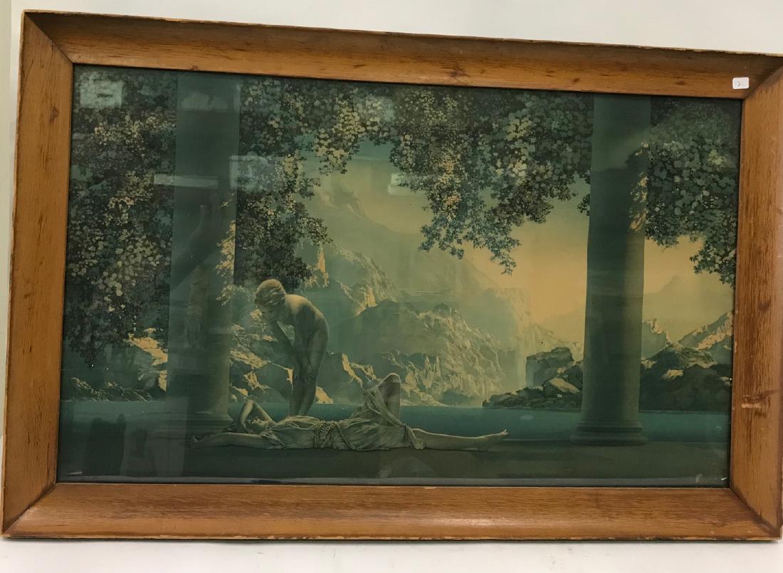 Maxfield Parrish Daybreak .: 17 1/4"H. x 29 1/4"W