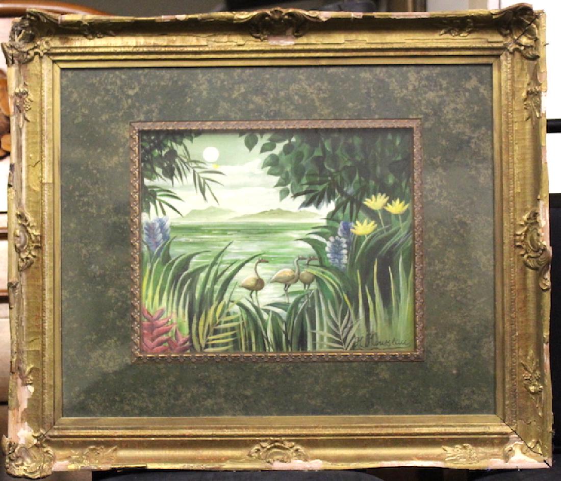 Henri Rousseau. Attr. to. Surrealist Oil (1 of 3)