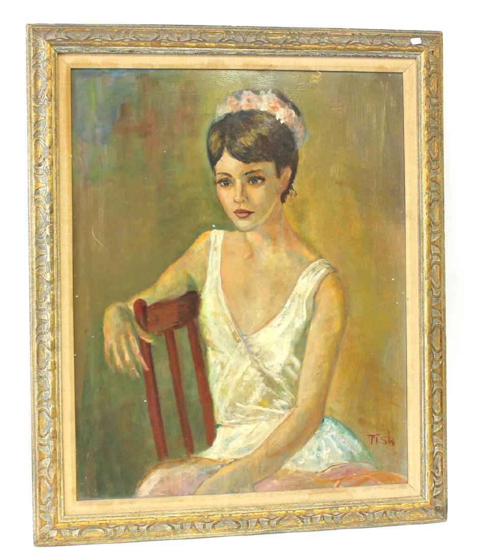 Fish. Oil Portrait of a Young Lady Sgd (1 of 3)