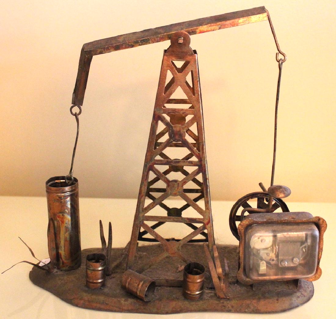 Vintage Copper Oil Drill Music Box (1 of 2)