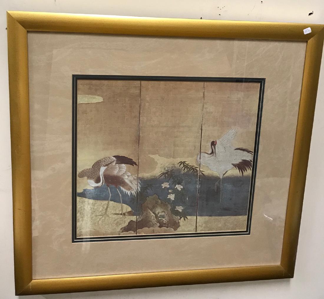 Pr. Oriental Screen Art Prints. (1 of 2)